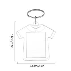 Transparent Acrylic Photo Frame Keychain with Tassels - Customizable Insert Photo Pendant (1PCS)
