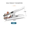 300A 500A 800A Electric Welding Machine Ground Clip 300 500 800 Connection Clamp Argon Arc Welding Machine Ground Clip 1PCS 3