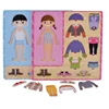 Wooden Children Dress-Up Puzzle,Boy And Girl Changing Clothes Jigsaw Puzzles, Toy For Kids 1