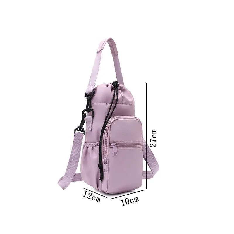 Insulated Water Bottle Sling Bag with Adjustable Strap - Crossbody Shoulder Carrier