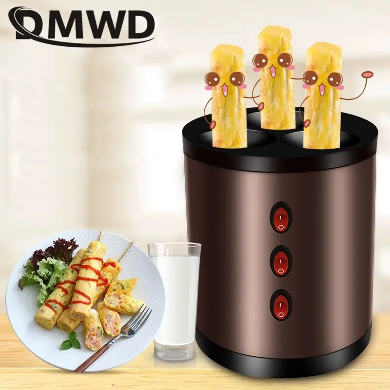 Auto rising Non-stick Automatic Egg Sausage Roll Making Machine 7 Heating holes Egg Roll Breakfast Maker Commercial Cooking Tool
