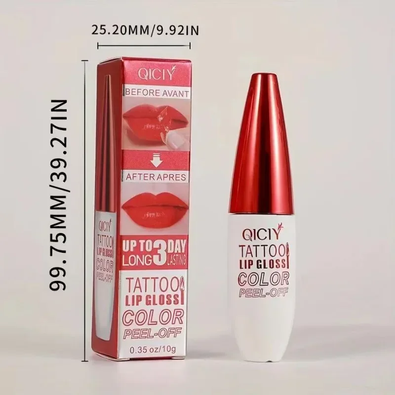 Peel Off Lips Gloss Matte Outline Contour Tattoo Lip Stain Waterproof Transfer Resistant Tear Off Natural Lip Tint Girls