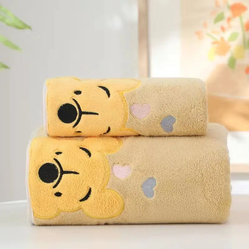 Winnie Bear Bath Towel Set 1-5PCS