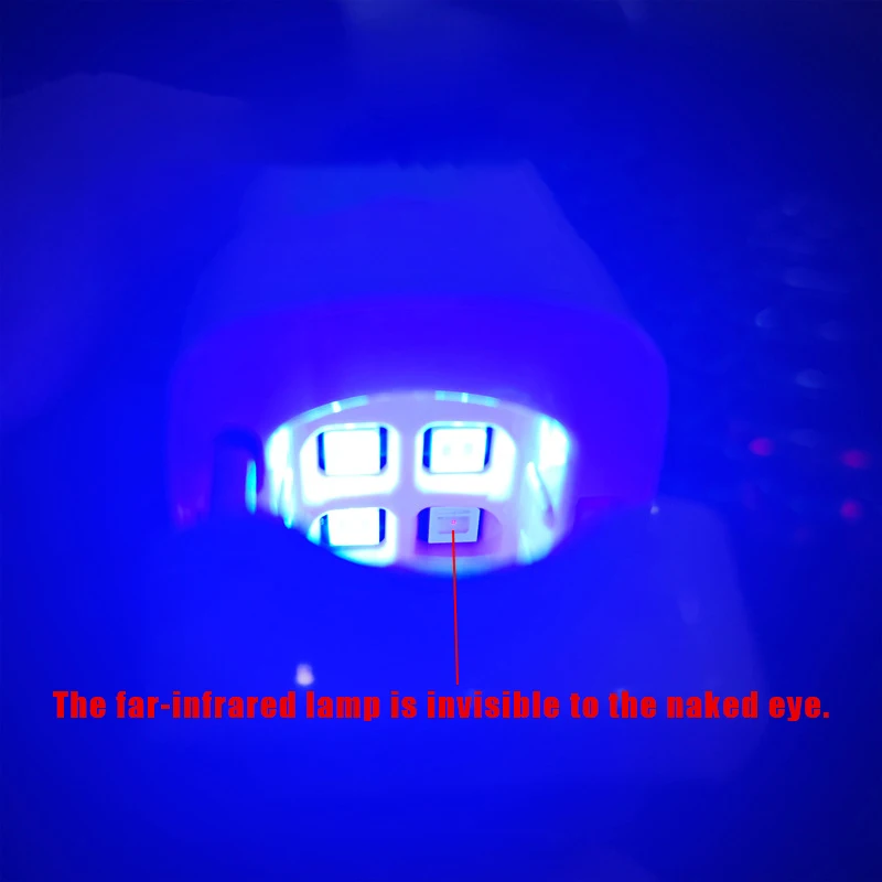 Nail Fungus Remover LED Laser Device for Cleaning Onychomycosis USB Charge 905nm Infrared Light 470nm Blue Light Nail Salon