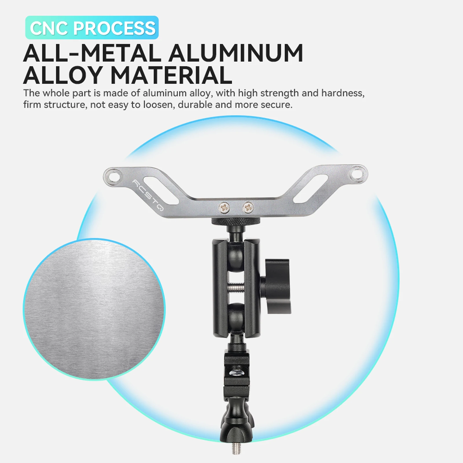 Support Vélo Pour DJI RC-N3/2/1 Et GoPro - Fixation Guidon Métal - Stable Et Antichoc