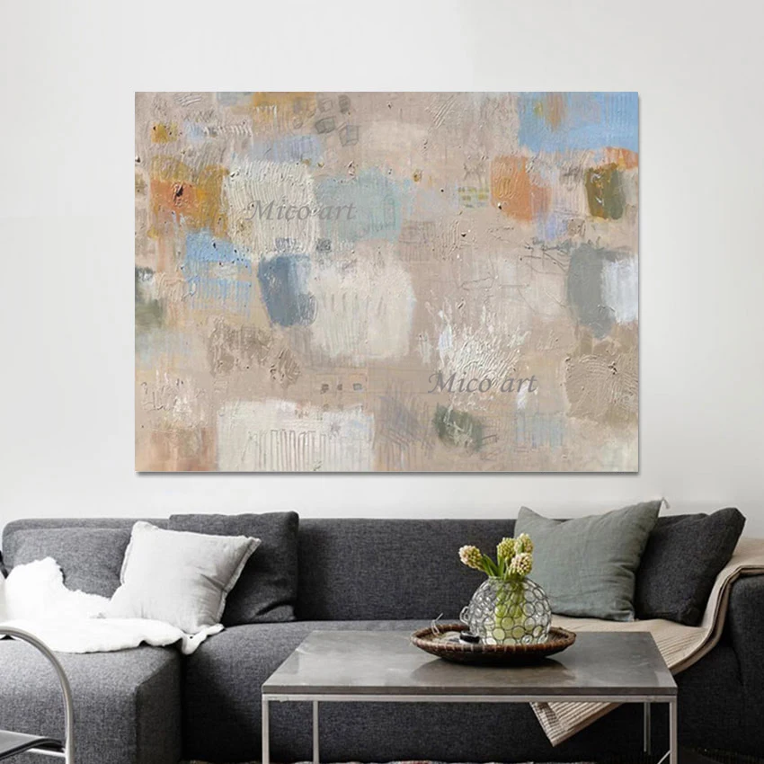 

Art Crafts Canvas Artwork Acrylic Decoration Wall Paintings For Living Room Abstract Picture Unframed Texture Design Showpiece