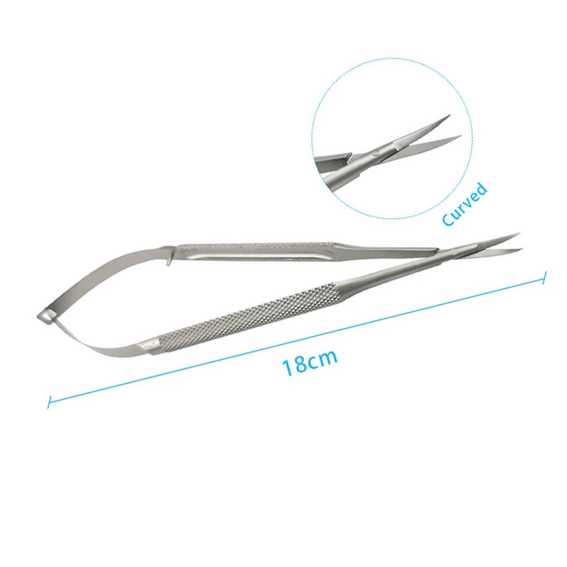 Ophthalmic Corneal Scissors Castroviejo Micro Scissors Stainless Steel Ophthalmic Instrument 1pcs ophthalmic microsurgical scissors,ophthalmic surgical instruments
