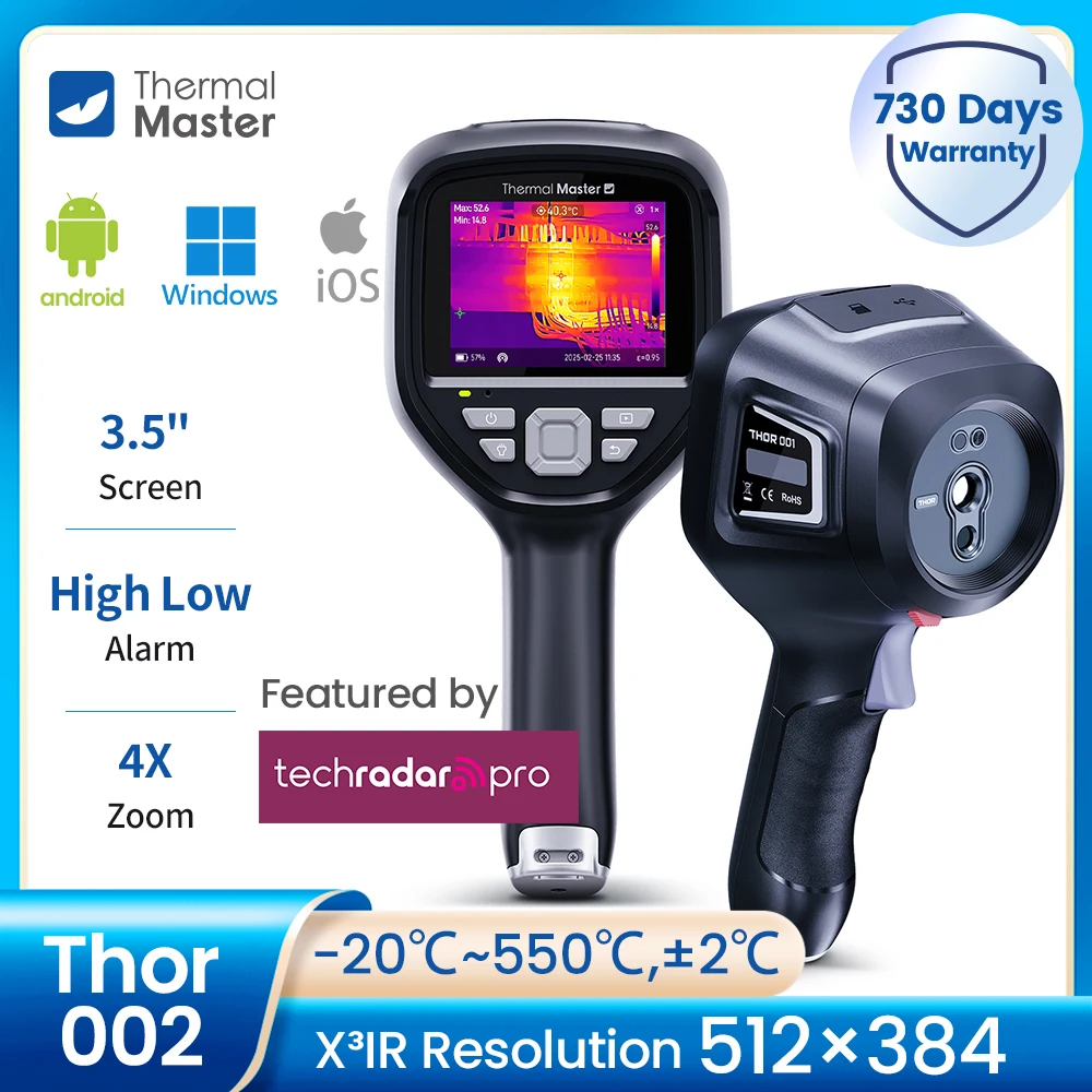 Thor002 Infrared Thermal Imager 550°C Mobile Phone Connect Thermal ...