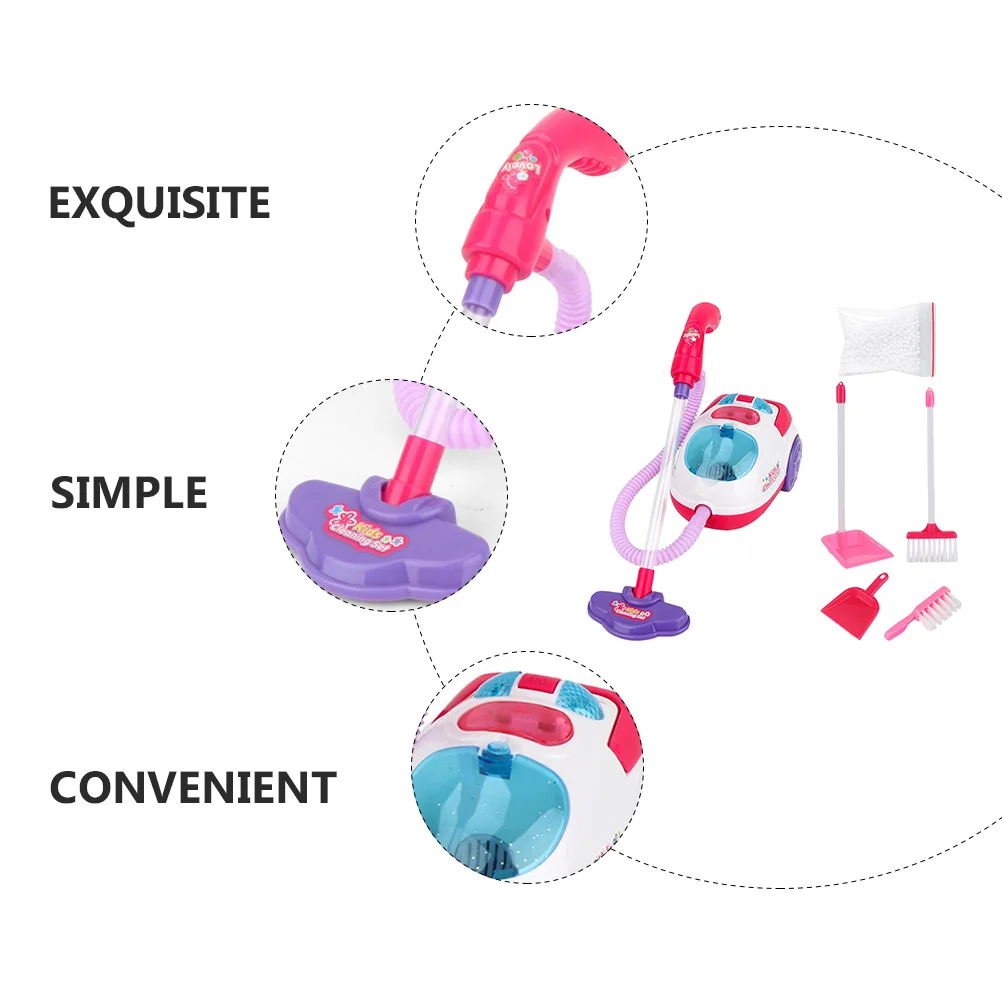 Clean Vacuum Cleaner Toy Child Toddler Toys Childrens Plastic Housekeeping Broom 2