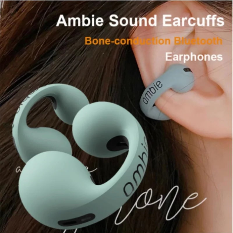 Earring Wireless Bluetooth Earphones For Ambie Sound Earcuffs Ear Bone