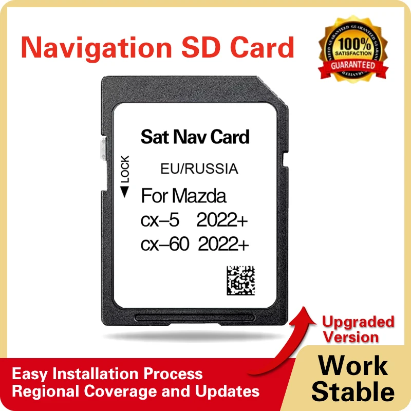 32GB Europe Russia for Mazda CX-60 2022+ SAT NAV GPS Naviation SD Map Card KAAA66 System Software Update