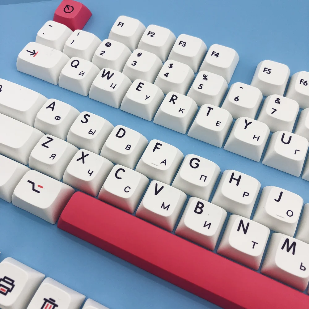 Russian Keycaps XDA Profile 126 Keys PBT Caps for Mechanical Keyboard русские колпачки колпачки