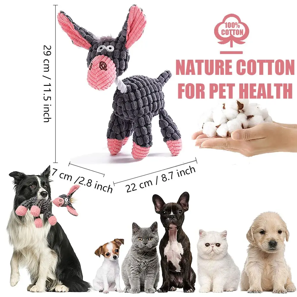 Durable Squeaky Plush Dog Toy 3