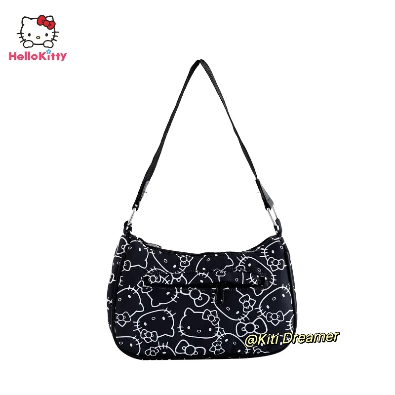 Sanrio Hello Kitty Lovely Cartoon Handbag Shoulder Bag Kawaii Underarm Bags for Girls Birthday Gifts Packet Purse Designer Bag