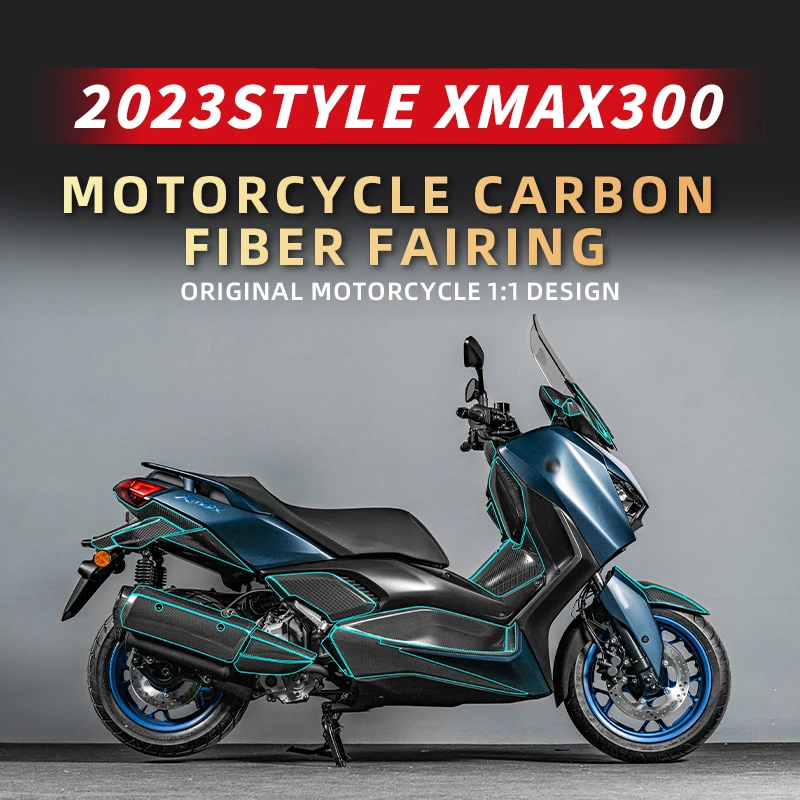 For YAMAHA XMAX 300 2023 Years Motorcycle Model Carbon Fiber Protective Sticker Stickers bburago 1 43 2023 f1 mclaren mcl60 4 lando norris 81 oscar piastri formula racing team diecast alloy car model toy collection