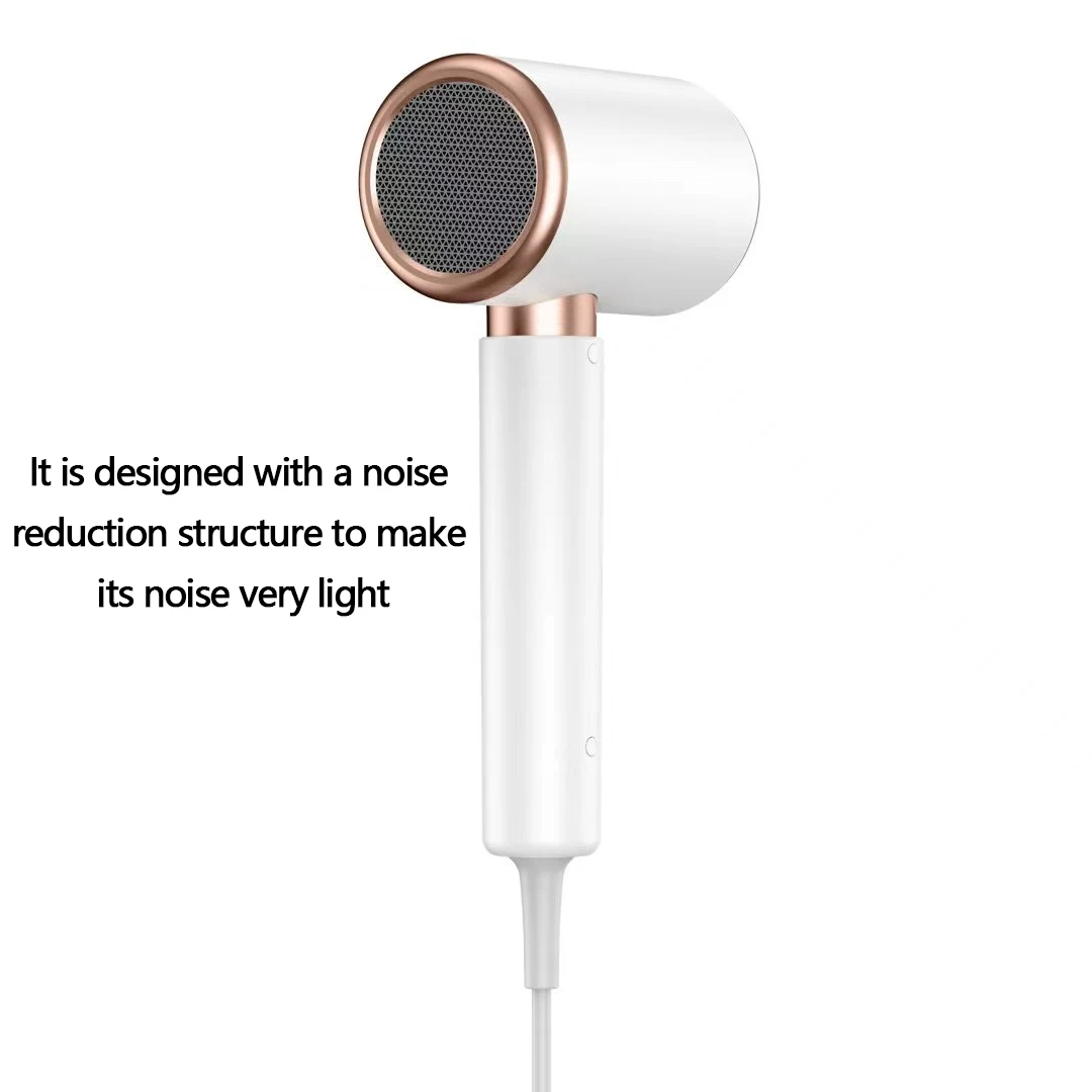 Professional Hair Dryer For Women Blue Light Negative Ion Hair Care Electric Brush 2000W High Speed Low Noise Dryer