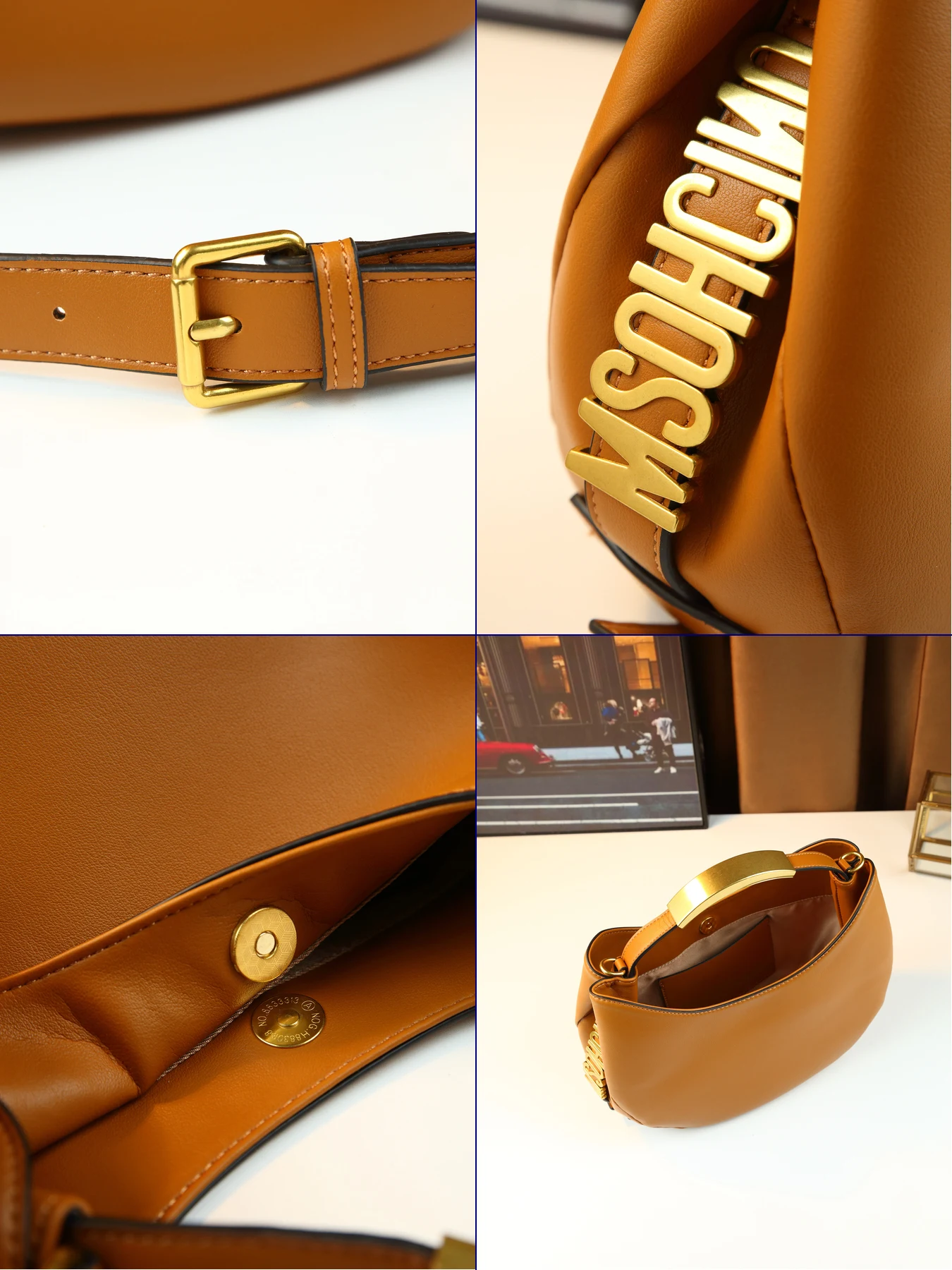 Stylish solid color metal letter design portable dumpling bag retro temperament large capacity women's bag 6