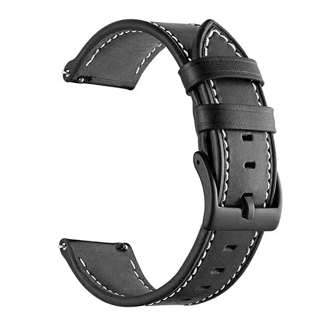 Premium Genuine Leather Watch Strap - 22mm Elegant Wristband