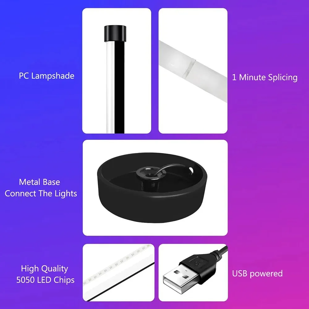 RGB LED Corner Floor Lamp