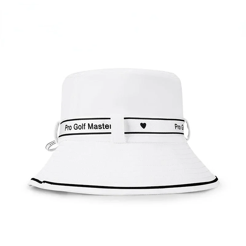 PGM Women's Golf Hat Bow Strap Fisherman Cap Sun-shading and Sunscreen Inner Sweat-absorbing Band Design MZ056