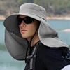 Sun Protection Bucket Hat Summer Outdoor Hunting Cycling Hiking Hats Camping Visor Caps Removable Fisherman Cap for Men Women 4