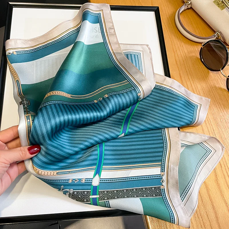 Decorative 100% Real Silk Scarf 53cm Square