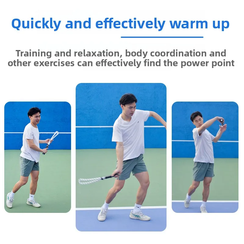 Tennis Swing Power Rope Tennis Trainer Practitioner Whiplash Force Service Front and Backhand Swing Device