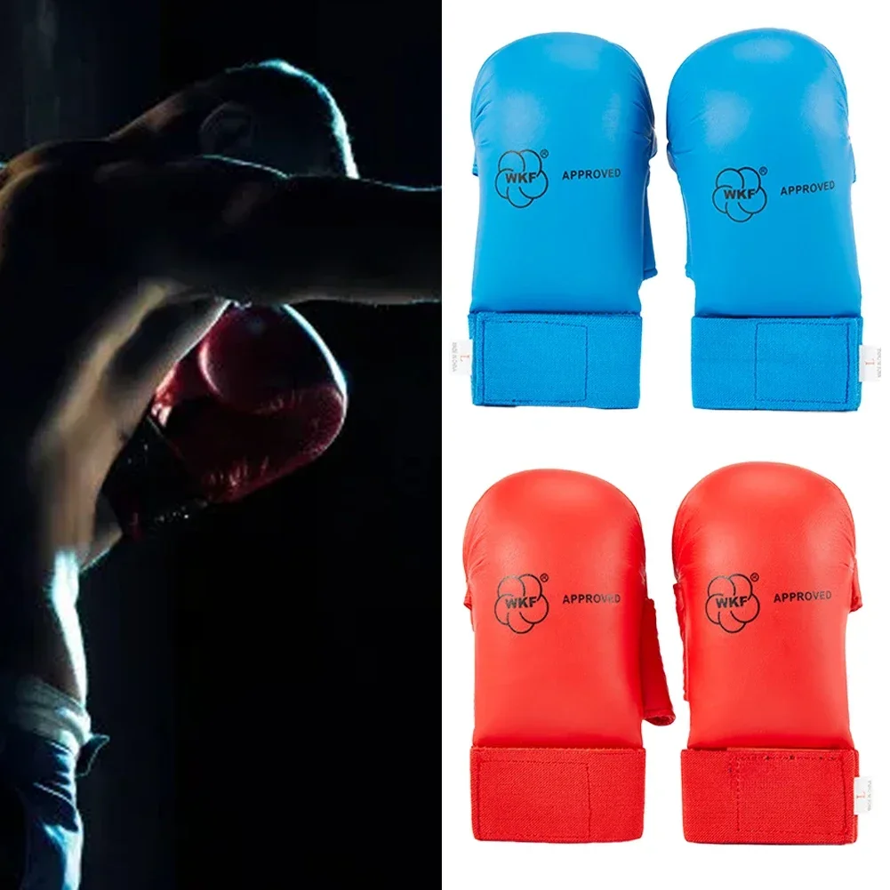Karate Gloves Thumb Protection Thickened Model Professional Karate Hand Guard MMA Adult Children Hand Guard Boxing Gloves boxing gloves martial arts protector