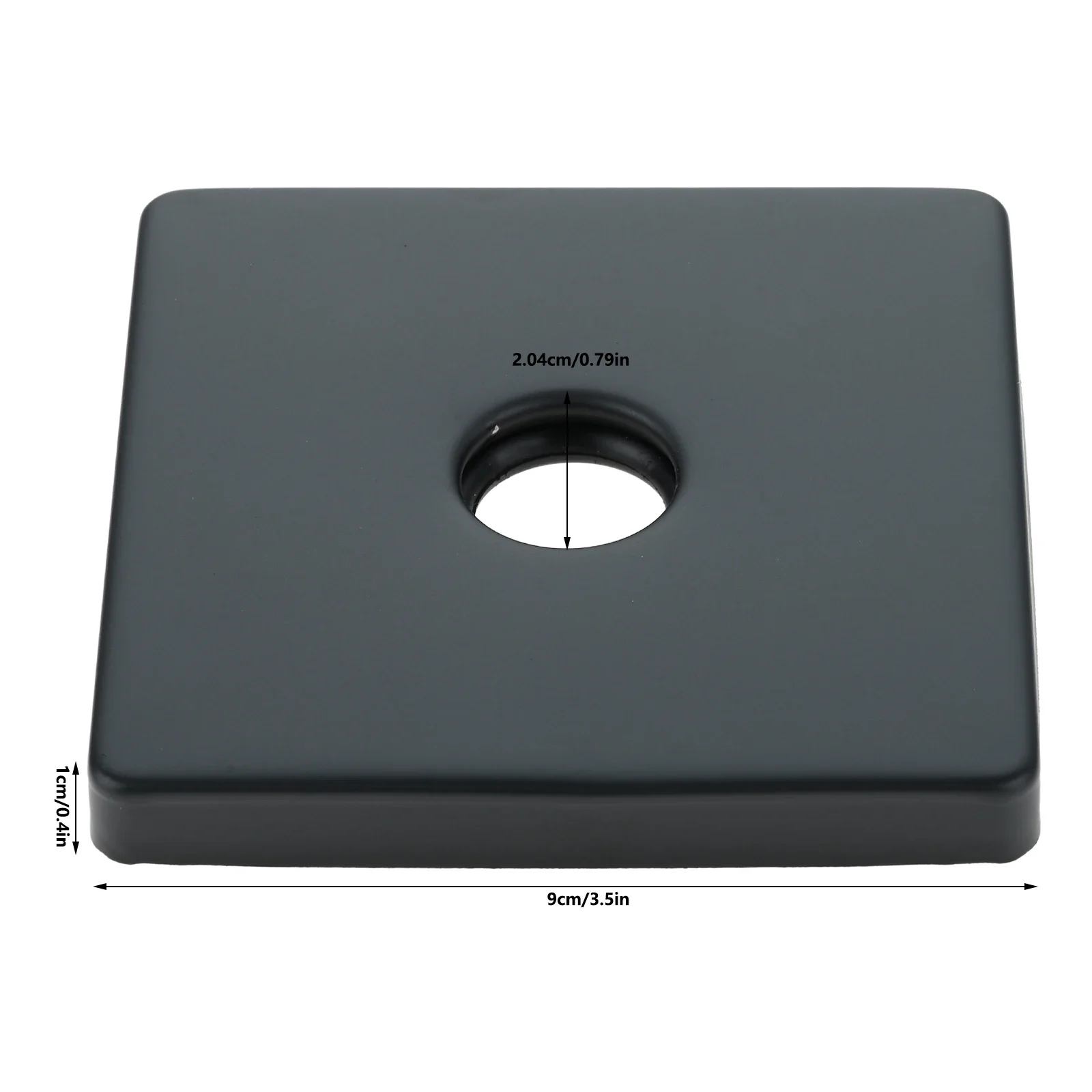 Flangia Doccia Acciaio Inox 3.5 Pollici - Piastra Copertura Foro 20mm | Argento Spazzolato