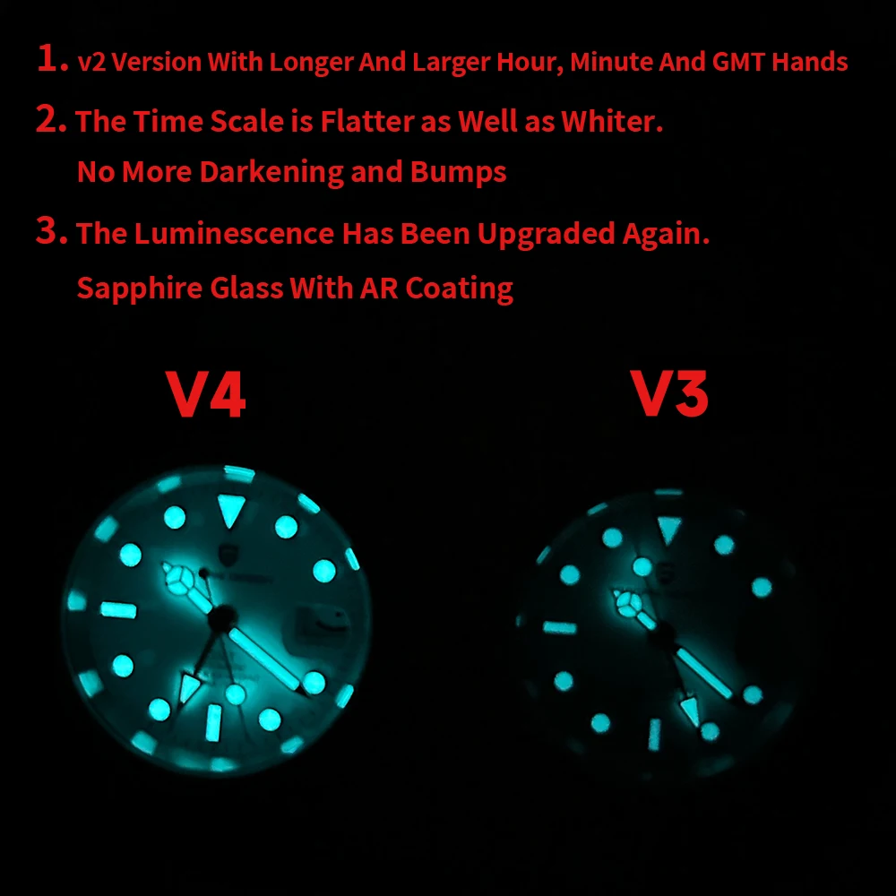 2024 New NH34 PAGANI DESIGN GMT Men Watch Automatic Mechanical Watches Sapphire Stainless Steel Waterproof AR Clock Reloj Hombre