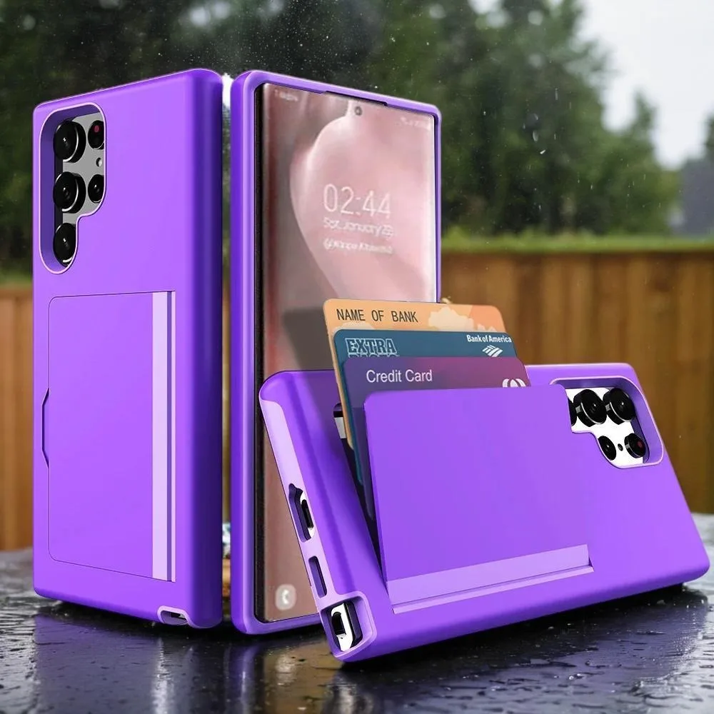 Premium Wallet Flip Case with 3-Card ID Slot and Credit Card Holder