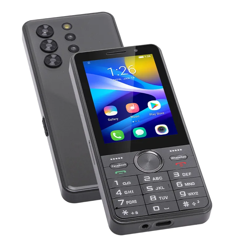 UNIWA HOPE XS24 Smart Phone Android 8.1 Dual SIM 4G Touch Screen T9 Keypad Phone 3.5 Inch 2GB+16GB Cellphone Whatsapp GPS
