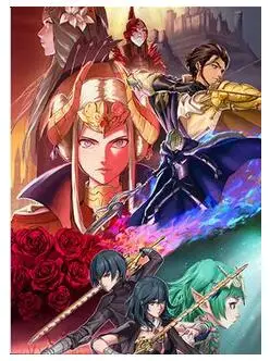 24Style Scegli Anime Fire Emblem Three Houses Byleth Edelgard Claude Grinri Sothyu Print Art Canvas Poster Per Soggiorno