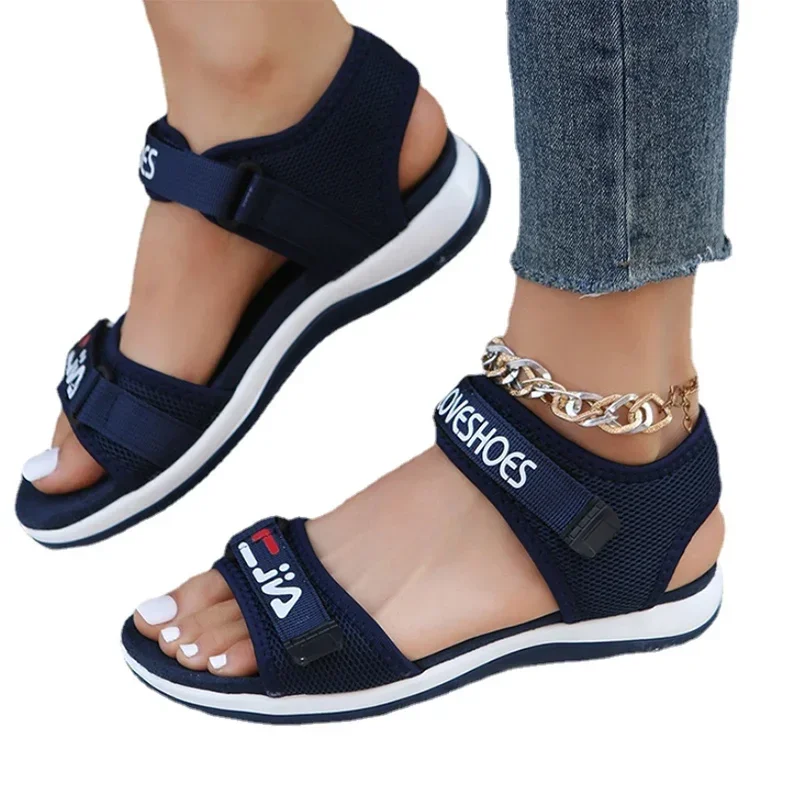 Wohnungen Frauen Sport Sandalen Sommer Freizeit schuhe neue Mode Hausschuhe Mesh Walking Running Strands chuhe Trend Femme Zapatos