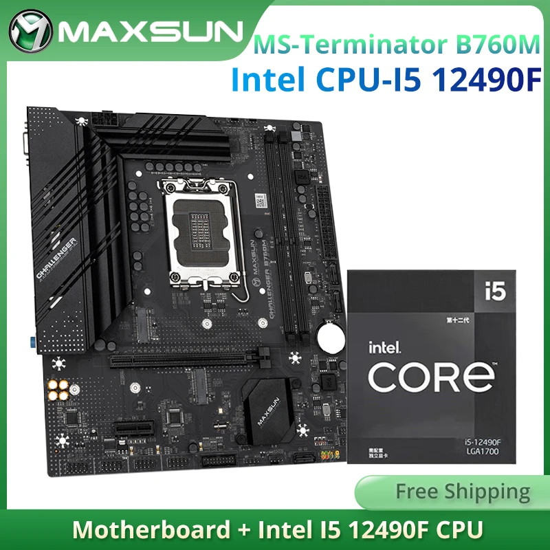 Maxsun Full New Challenger B660m With Intel I5 12490f Cpu [new With