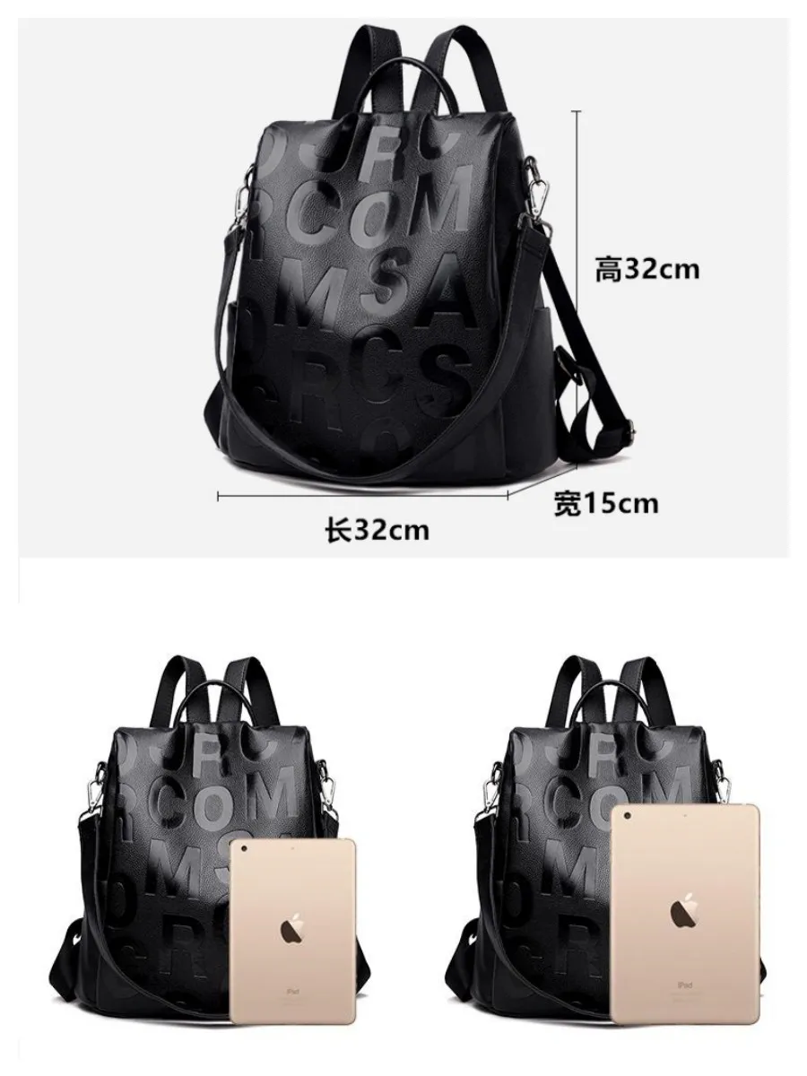 High Quality Leather Women Anti-theft Backpack 2023 Luxury Design Waterproof Women's Backpack Large Capacity Travel Bag Backpack