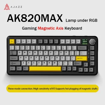 AJAZZ AK820MAX Magnetic Axis Wire/Wireless RGB Mechanical Keyboard Gasket Structure Full-key Hot-swappable For E-sports Keyboard 1