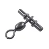 20/100pcs/lot Swivel Sleeves 3-way Fishing Swivels Crane Swivel Cross Line Fishing Connetor Saltwater Terminal Tackle 2