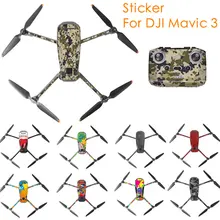 Autocollants en PVC Style DJI Mavic 3, étiquette de peau pour Drone corps + télécommande + bras, accessoires autocollants