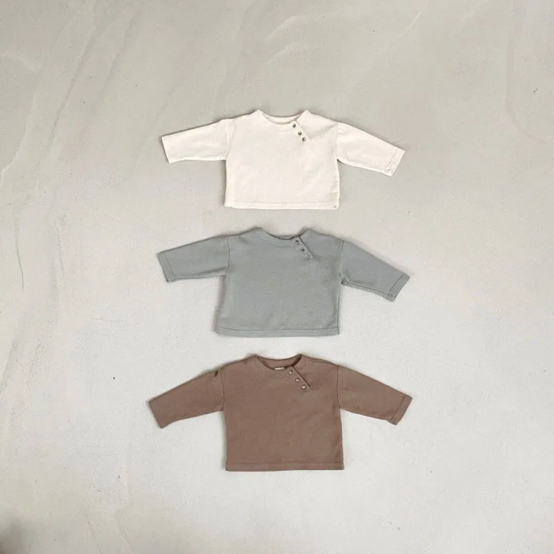 0-24M Newborn Baby Boys Girls Cotton Casual Long Sleeve T-Shirts Spring Autumn Toddler Infant Kids Clothing Outfits