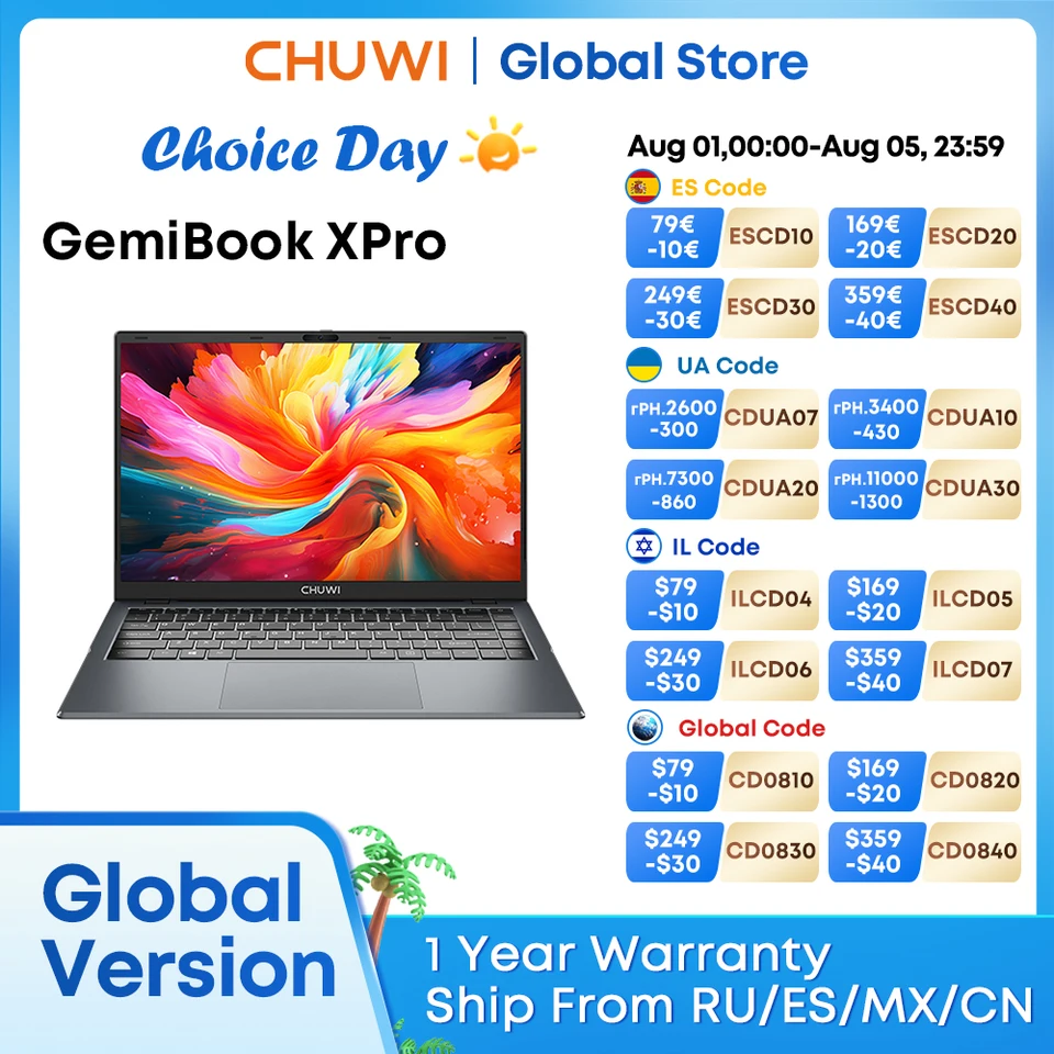 ★CHUWI GemiBook X Pro N100 14\" 8GB/256GB Amazon.com: CHUWI GemiBook XPro Student Laptop 14.1'', Intel