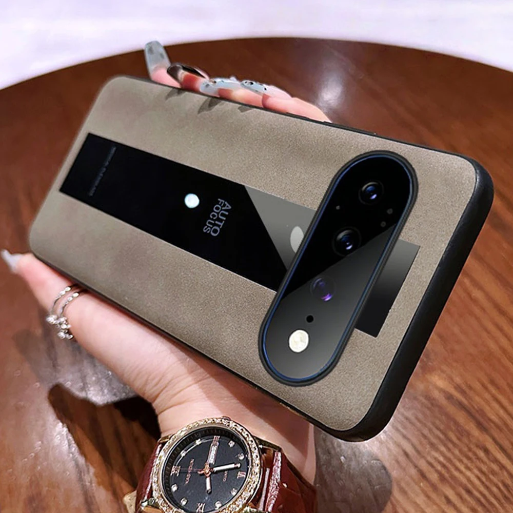 Luxury Sheepskin Leather Matte Phone Case - Shockproof Hard Protective Cover