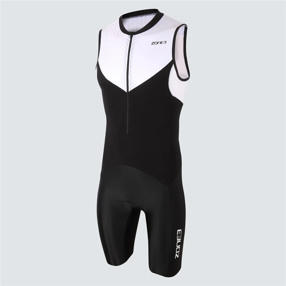 Cycling Suit Zone3 Men Cycling Jumpsuit Trisuit Swimming Running Sleeveless Skinsuit Triathlon Aero Racing Suit Jumpsuit