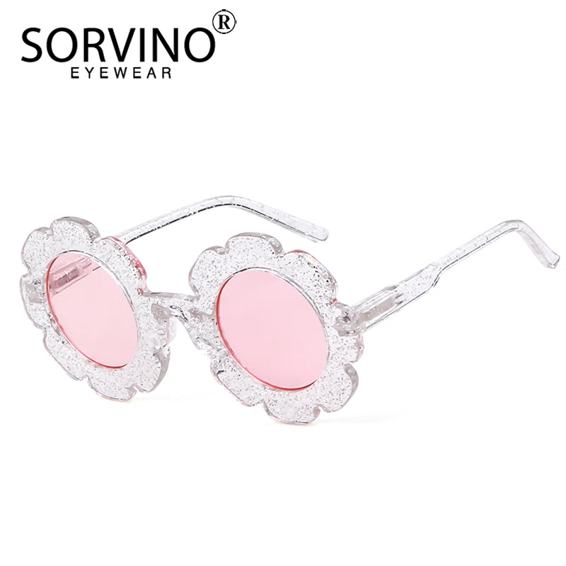 SORVINO Sun Flower Kids Sunglasses Children Colors Sunflower Sun Glasses UV400 Boys Girls Outdoor Cute Protection Kids Eyewear