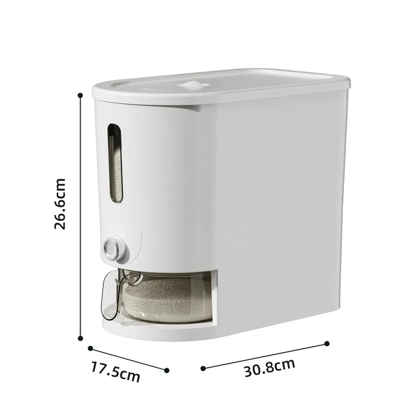 20/10KG Automatic Rice Dispenser Insect-Proof Sealed Grain Storage Dispenser Keep Dry Fresh Kitchen Grain Container 5