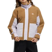 Adidas Official Authentic Originals Veste de sport chaude doublée polaire pour femme GL6407 5