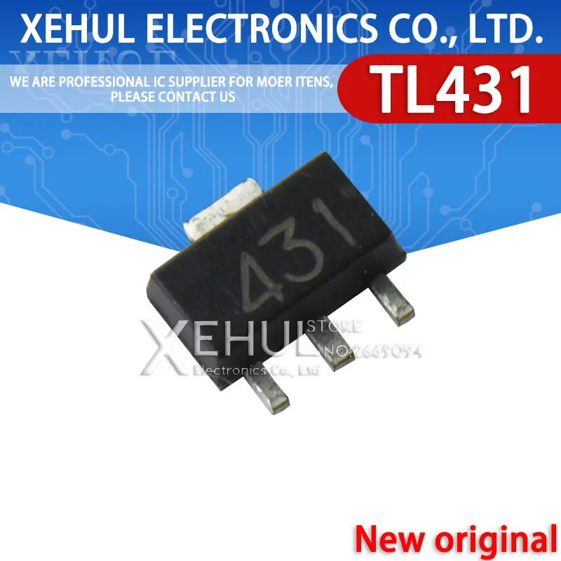 

20/100PCS TL431 431 CJ431 TL431A SOT-89 SMT stabilized transistor TL431 SOT89 new original