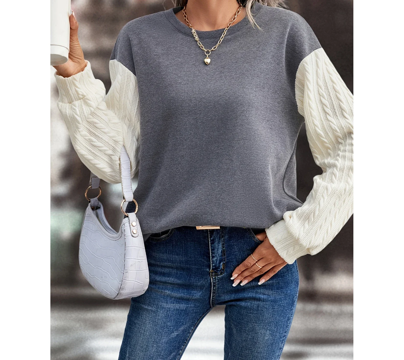

Winter Clothes Women Elegant Long Sleeves Pullover Knit Hoodies 2023 Fashion Retro Loose Fitting Solid Color Y2k Top Female