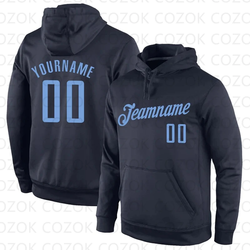 Customized Hoodies Black Color Jersey 3D Printed  Unisex Pullovers Hoodie Casual Sweatshirts
