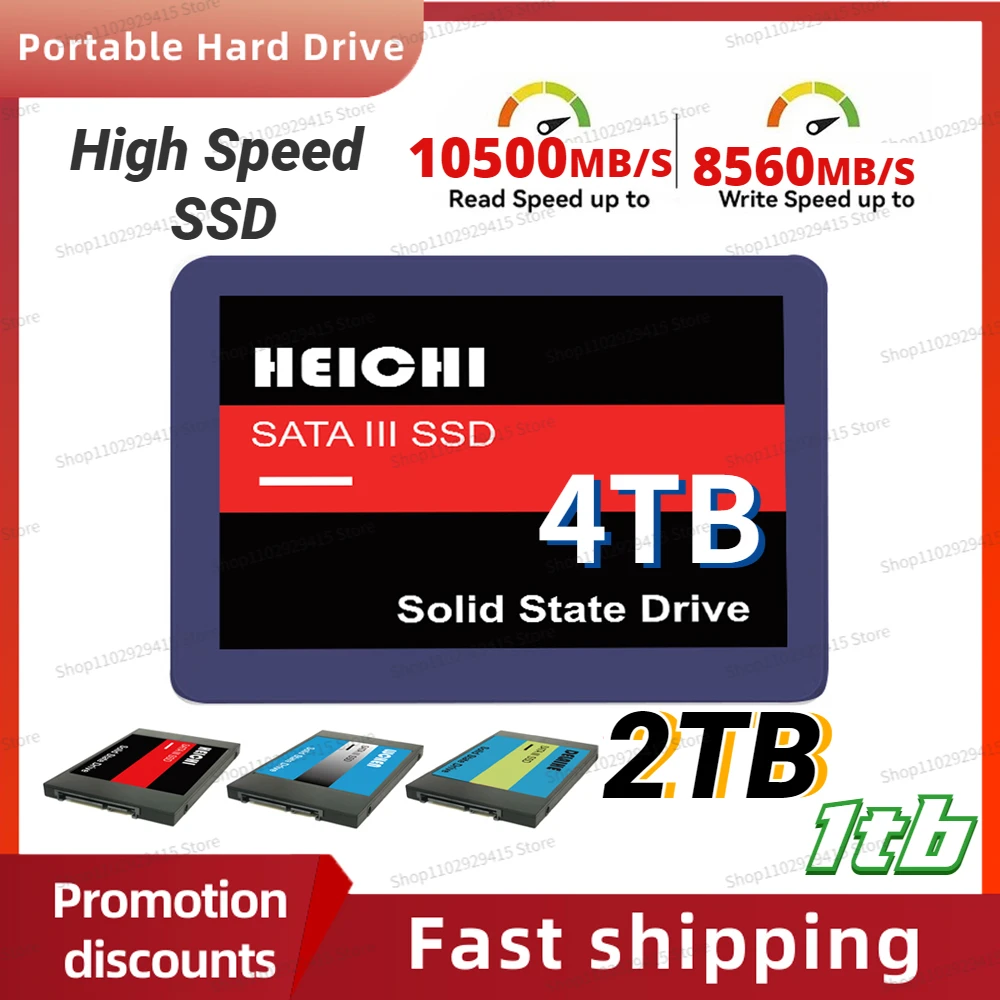 

2023 SSD 4TB 2TB 1TB Hard drive disk sata3 2.5 inch ssd 500MB/s internal Solid State Drives for laptop disco duro externo de 1tb